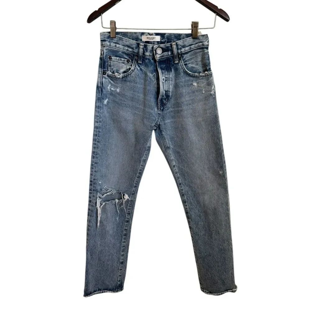Moussy Vintage Howa Distressed Straight Jeans 24